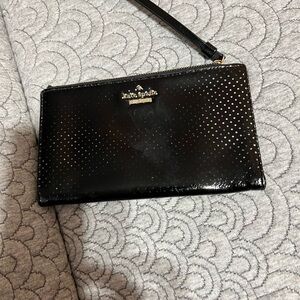 Kate Spade Black Dotted Wristlet